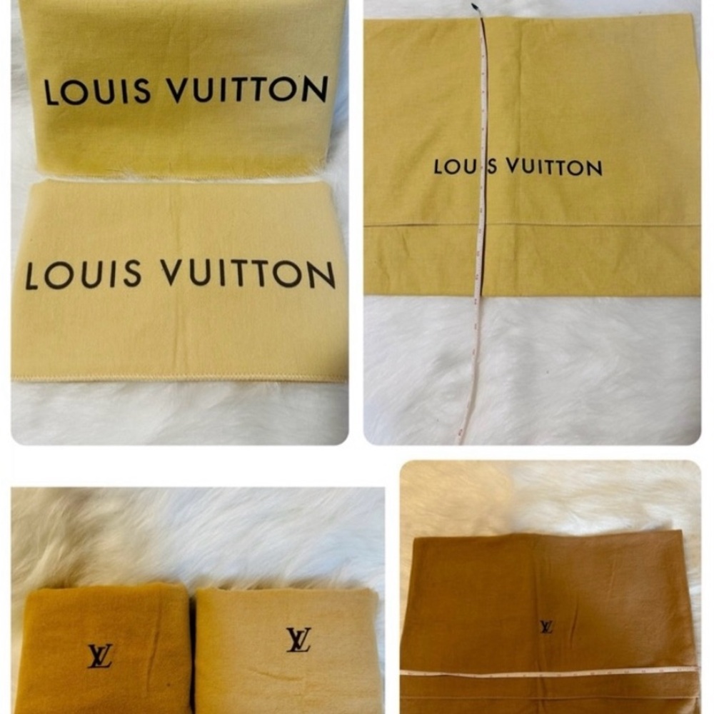 Authentic 2 pieces of 8x12 inch Louis Vuitton dust bag